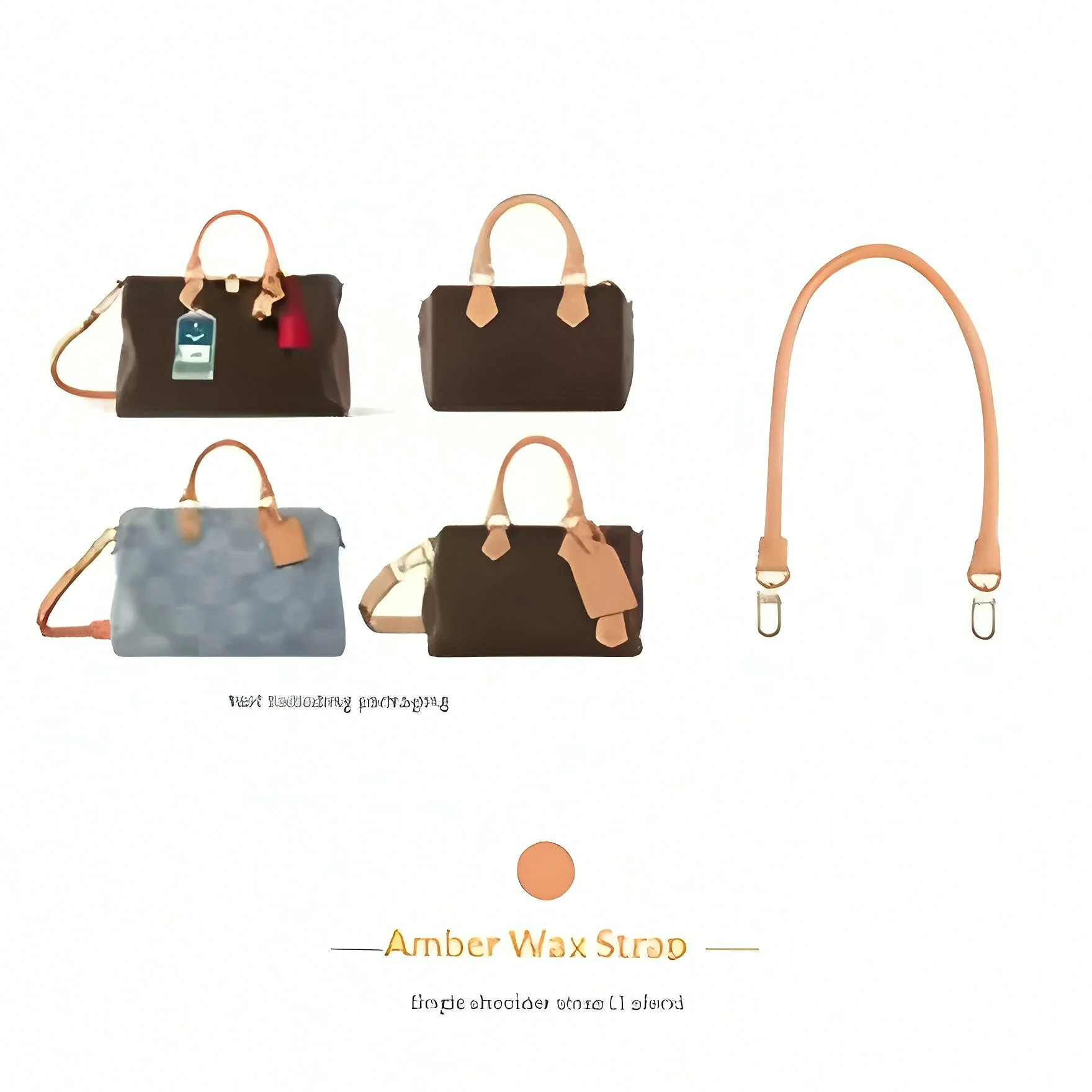 Thin Vegetable Tanned Replacement Leather Bag Strap Single Shoulder Strap For Women Handbag Purse Replacement Parts