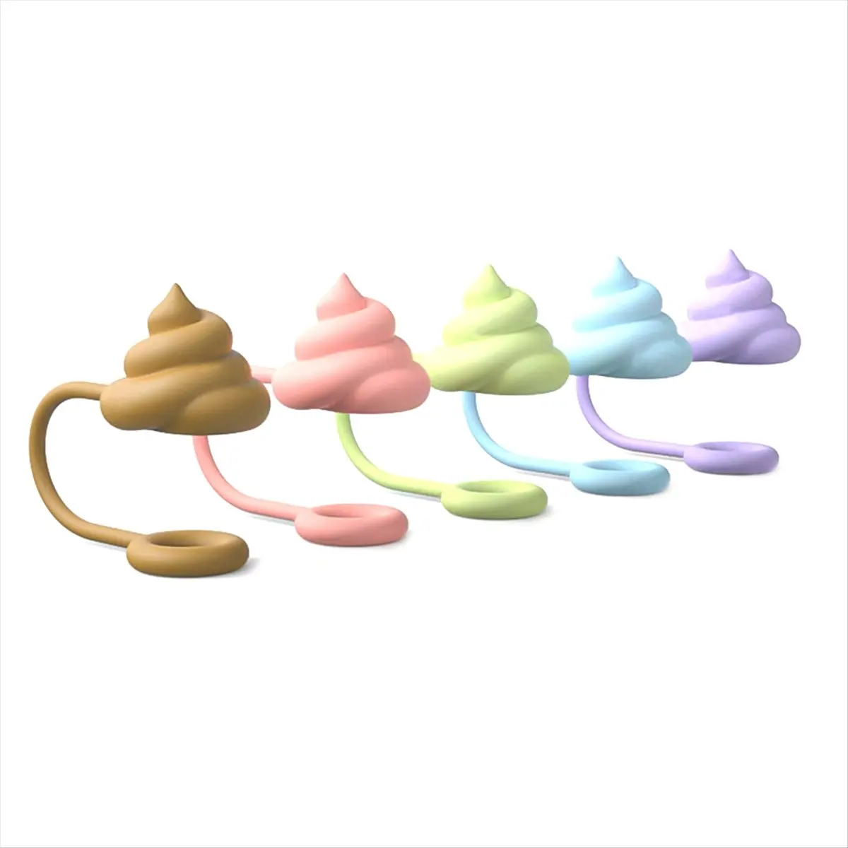 *A02R سيليكون القش نصائح غطاء لطيف سيليكون قابلة لإعادة الاستخدام شرب القش نصائح الأغطية برهان القش المقابس نصائح للديكور في الهواء الطلق