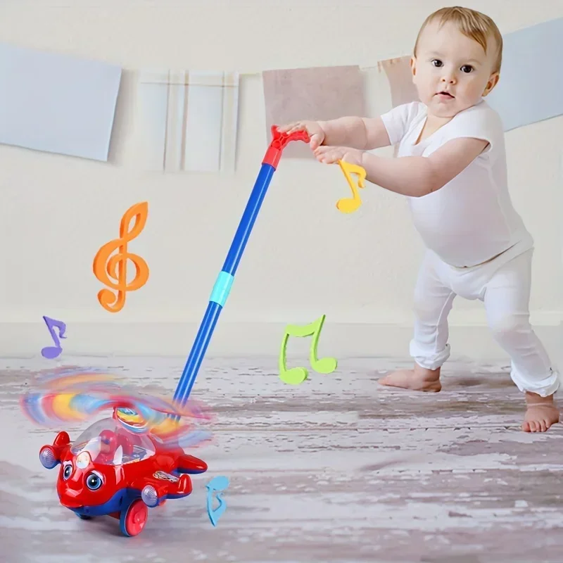 

Interactive Baby Walker Toy with Push Handle for Kids Boys and Girls Toddlers Detachable Plane Toy Car Design with Wheel Kids