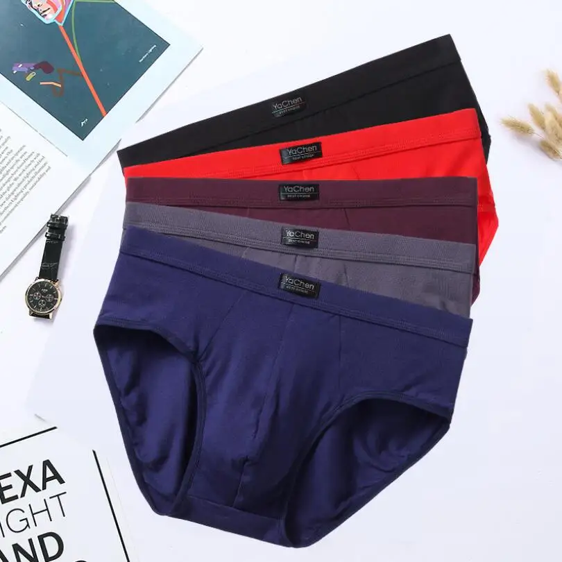 Soft Breathable Briefs for Men Sexy Comfortable Male Underwear Modal Underpants Big Size XXXL