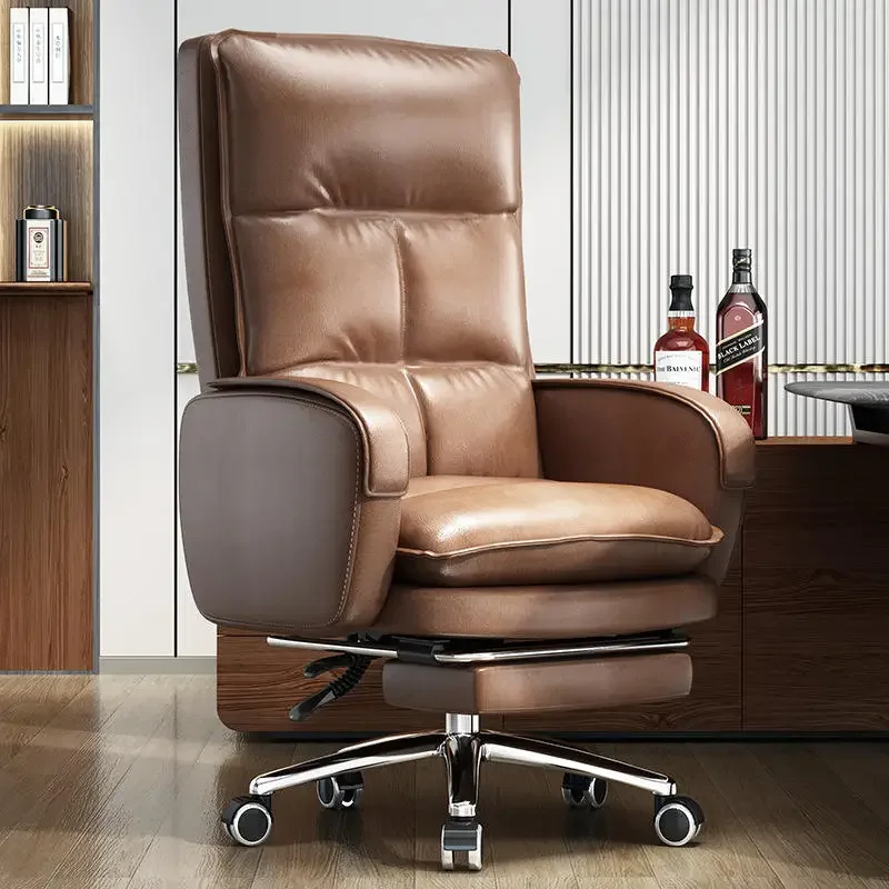 Luxury European Style Boss Sleep Office Sofa Chair Commercial Adjustable High Back Chair Swivel Boss Office Chair factory