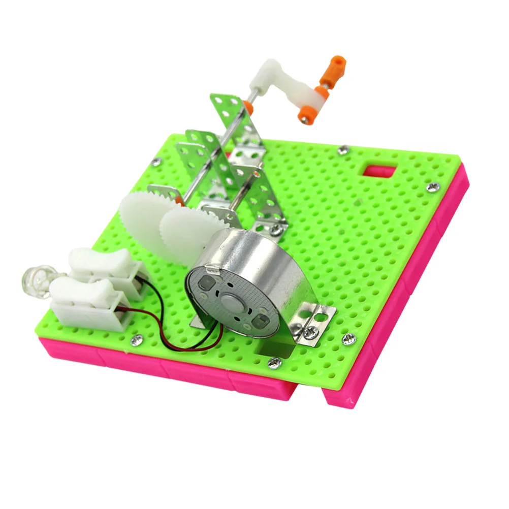

Hand Generator Crank Power Manual Plaything Portable Plastic Educational Science Toys Student