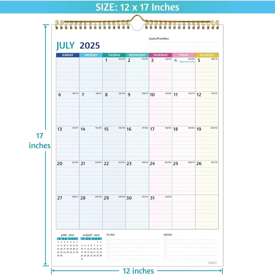 تقويم الحائط 20252026 التقويم 20252026 الجدار 18 التقويم الشهري يوليو 2025 ديسمبر 2026 12x17 في 2025 التقويم مع كتل كبيرة #5