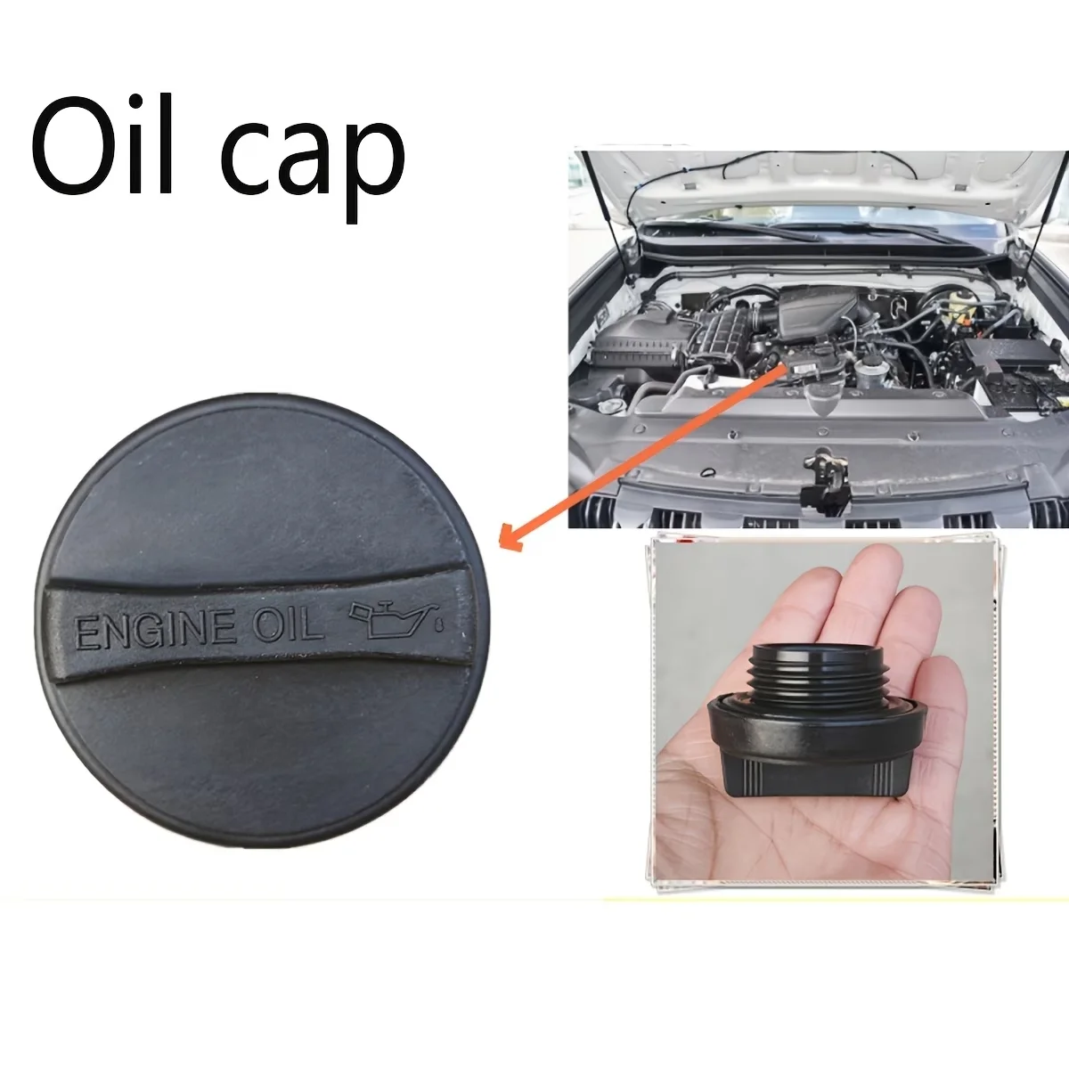 Car Engine Oil Filler Cap 12180-0T010 12180-21010 12180-28010 For Toyota Corolla Yaris Camry Lexus Multi Model Oil Tank Cover