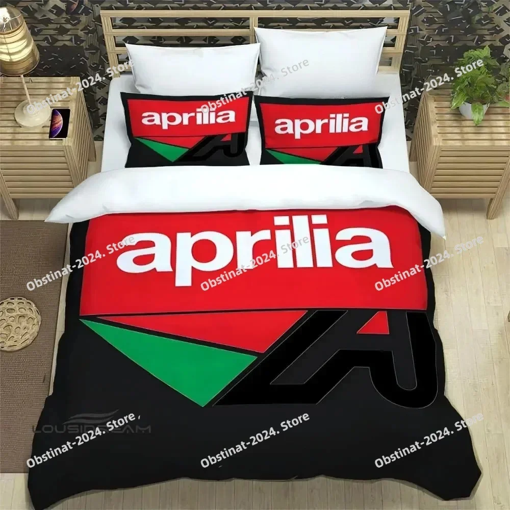 3D Print Fashion A-Aprilia motorcycle Bedding Set Boys Girls Twin Queen King Size Duvet Cover Pillowcase Bed boys Adult Bedroom