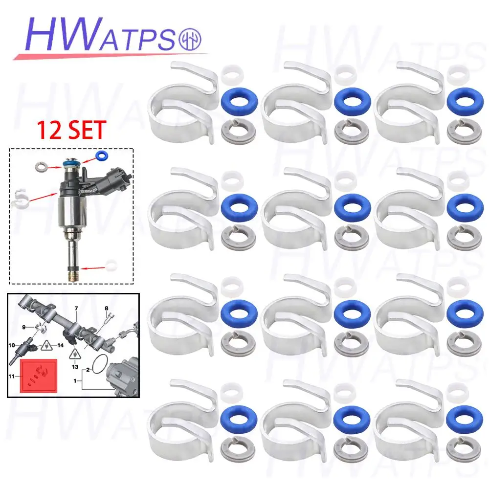 2/4/6/8/12SET 13537573801 Fuel Injector Seal 2707010018 306400 628K6 For MINI CLUBMAN R55 Hatchback R56 Convertible Version R57