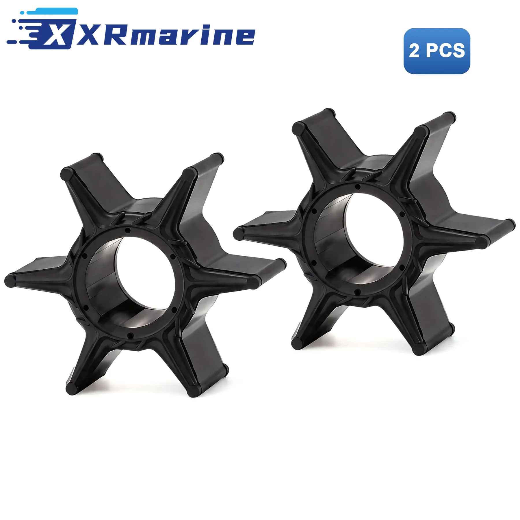 2 x Water Pump Impeller 688-44352 for Yamaha 2 Stroke Outboard 60 70 75 80 85 90 HP Boat Motor Engine Parts 688-44352-03 18-3070