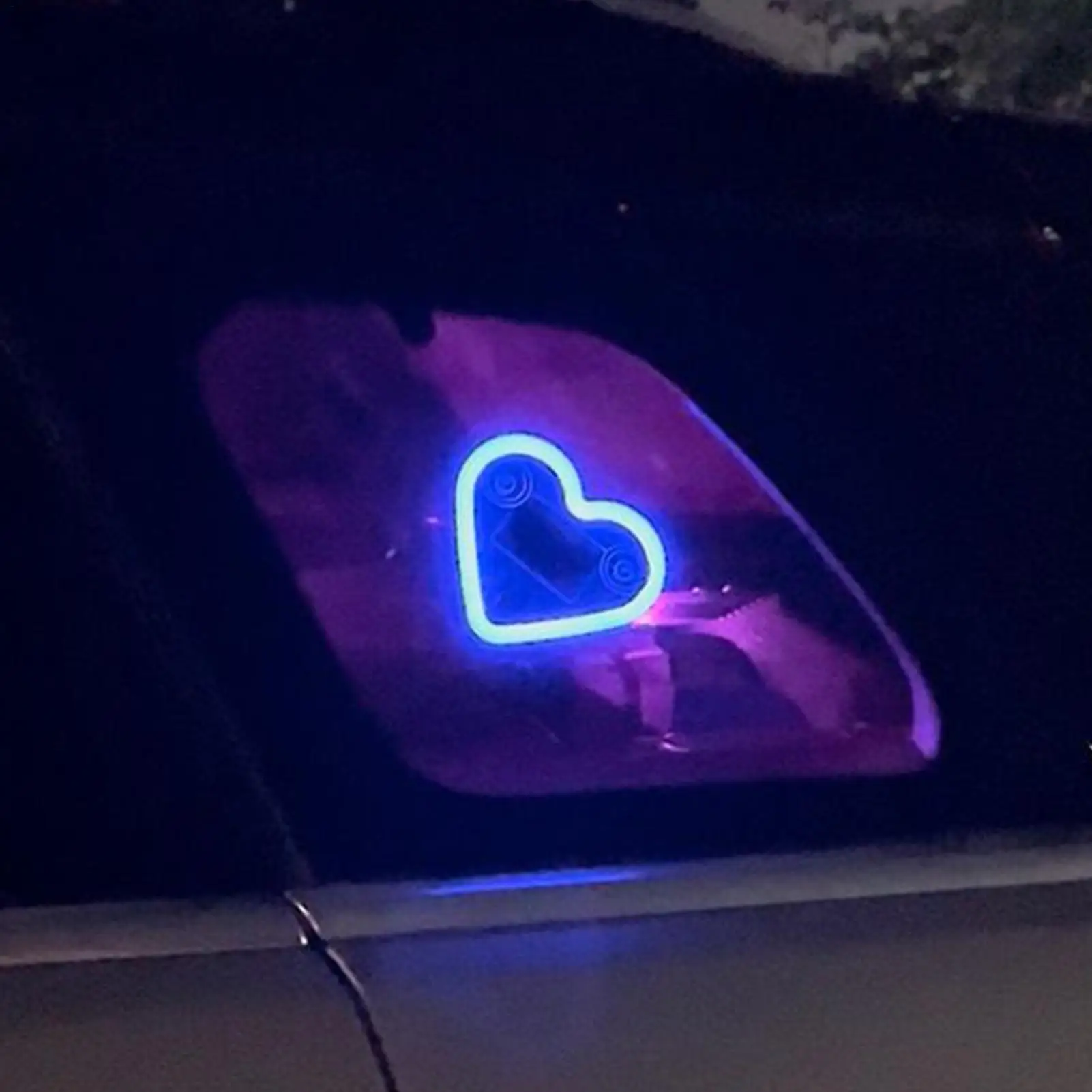 

LED Car Window Atmosphere Light Solar Glowing Heart Ambient Mood Lights Interior Decoration Neon Lamp Car Interior Accessories
