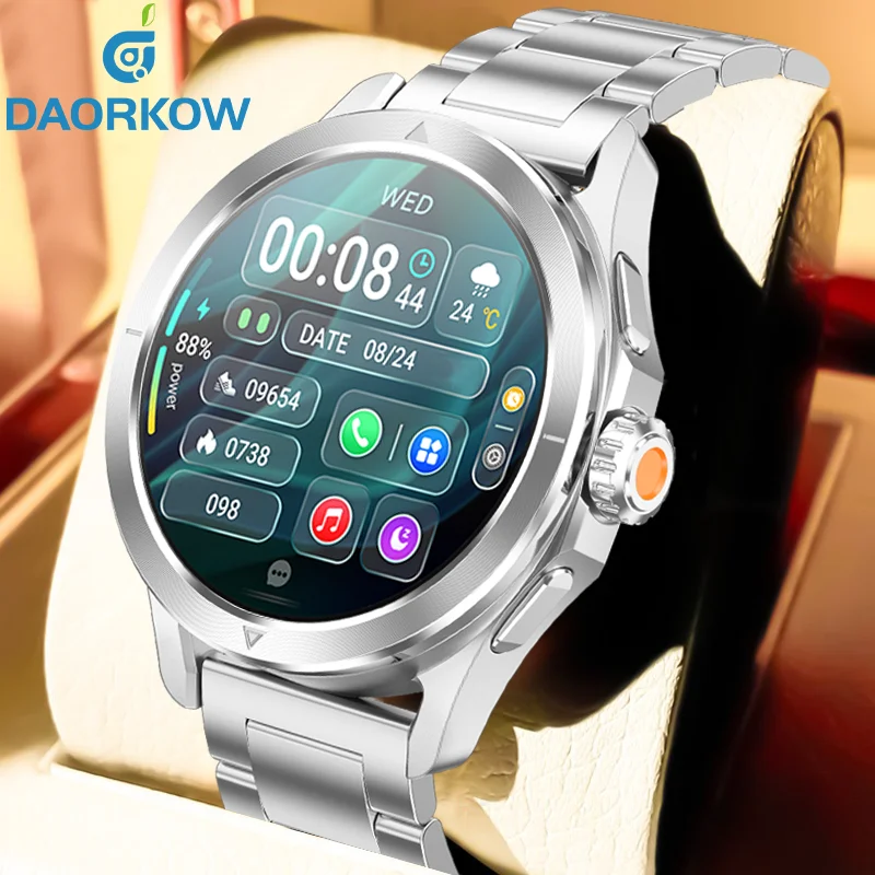 

2025 New Voice Calling Smartwatch 1.53'' AMOLED Display Men's Clock 24H Health Monitoring Sports Smartwatch For Xiaomi S4 Ultra