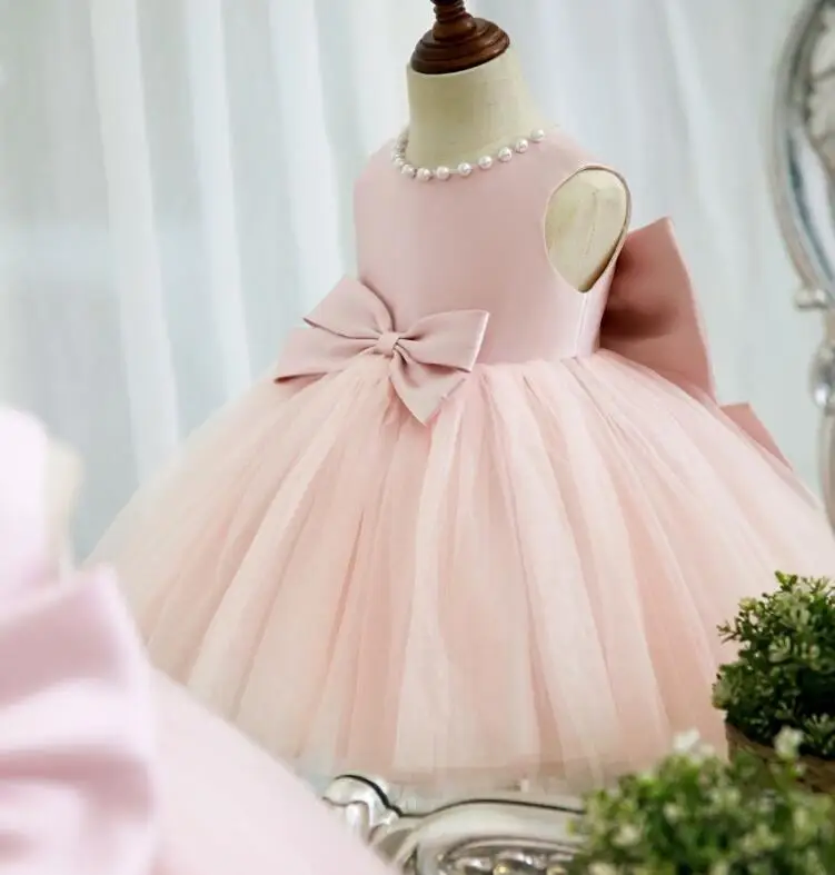 Girls Party Dresses Formal Princess 1 Year Birthday Baby Girl Dress Baptism Christening Gowns Wedding Eid Kids Dress For Girl