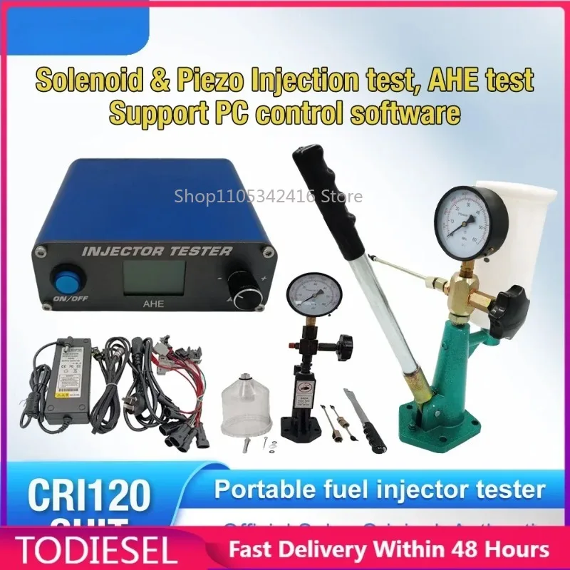 CRI120 Piezo CRIN CRDI Fuel Injector Tester S60H S80H 600Bar Pressure Calibrator for Bosch Denso Delphi