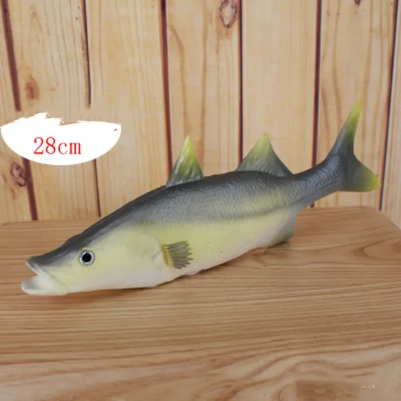 NONE Lebensechte Meeresleben-Tiere, Simulation, Barschfisch, Lachsfigurenmodell, Lernspielzeug, Fotografie-Requisite, Dekoration, 1 Stück 8