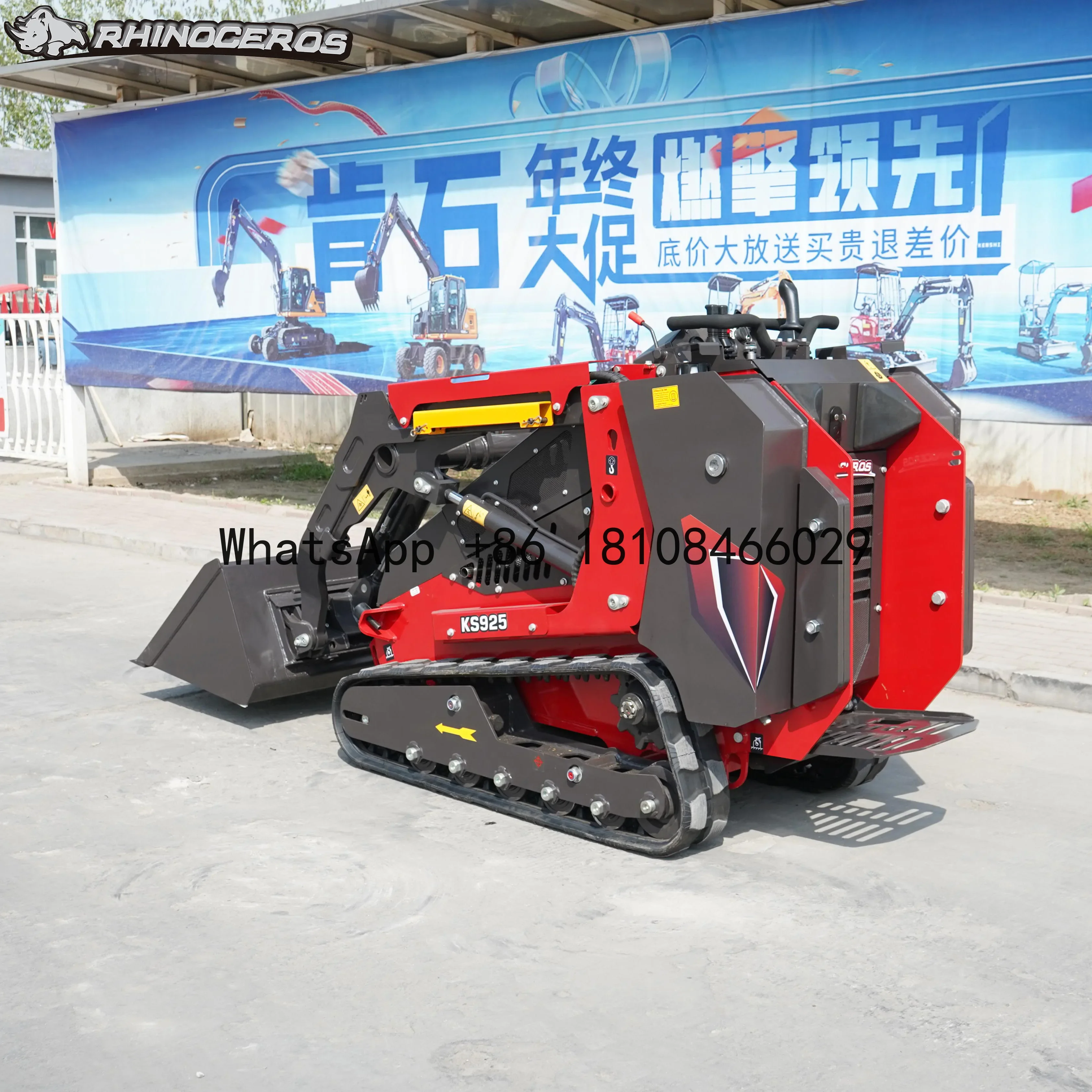 Multifunction Track 2748KG Diesel Mini Skid Steer Loader Mini Track Skid Steer