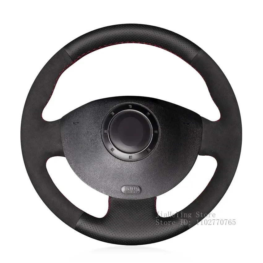

DIY Hand-Stitched Non-slip Artificial Leather Steering Wheel Cover for Renault Megane 2 Kangoo Scenic 2 Interior Accessories