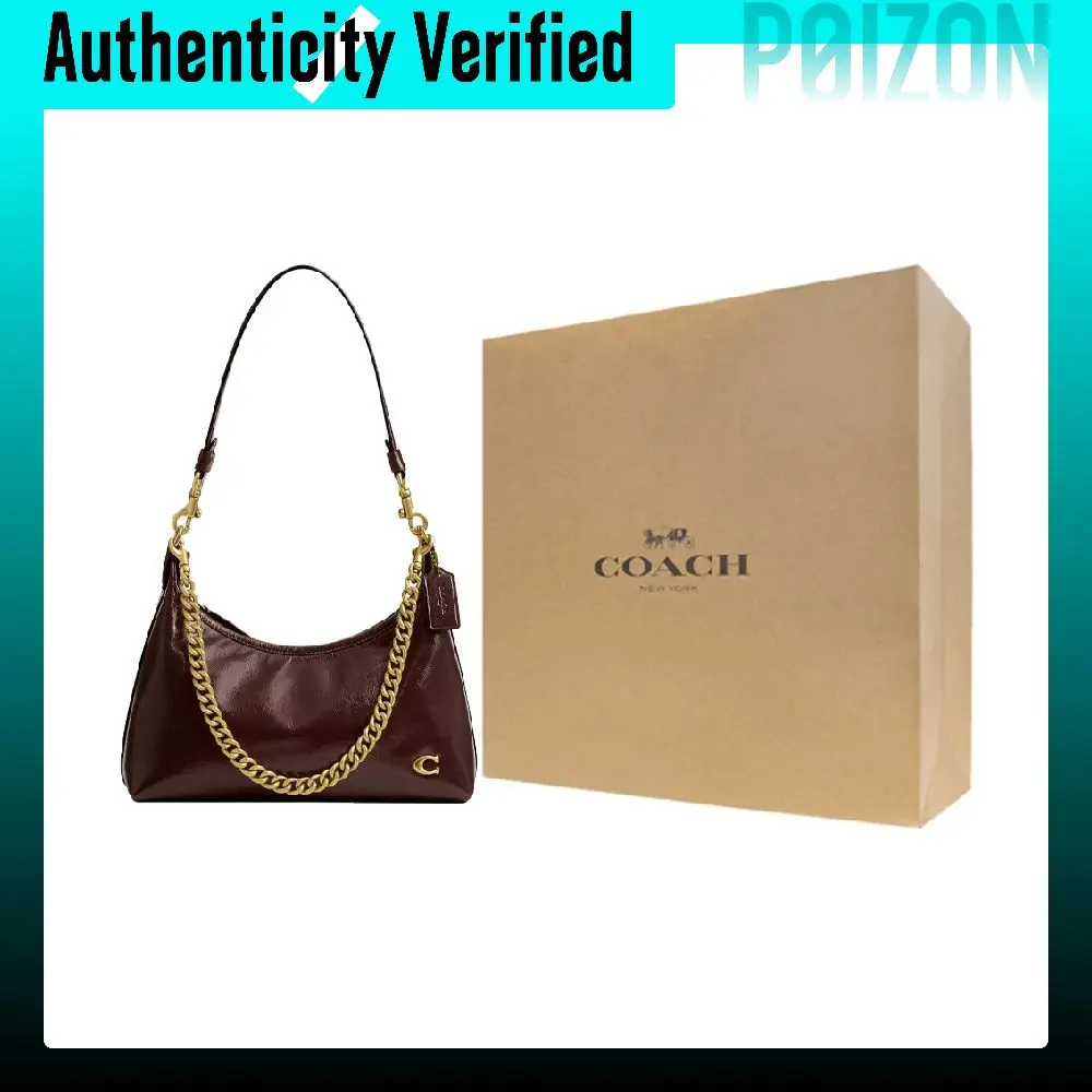 COACH Juliet Leather One Shoulder Handbag Large Women's Maple CAD75-B4MPL