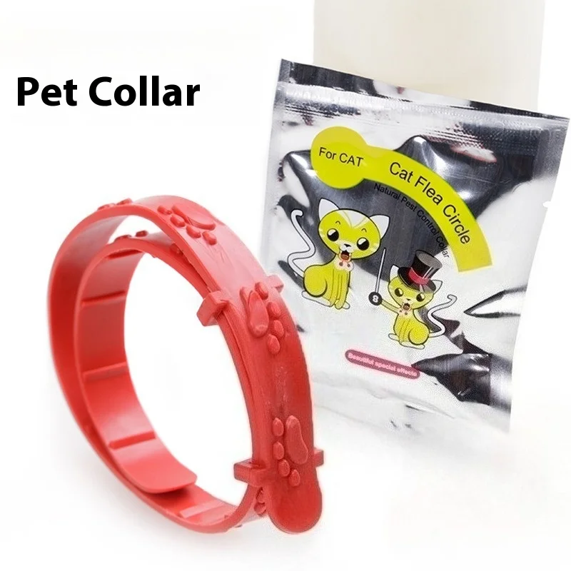 Adjustable Nylon Pet Collar for Dogs & Cats Anti Flea Mosquito Repellent with Reflective Strip Durable Anti-Insect Supplies