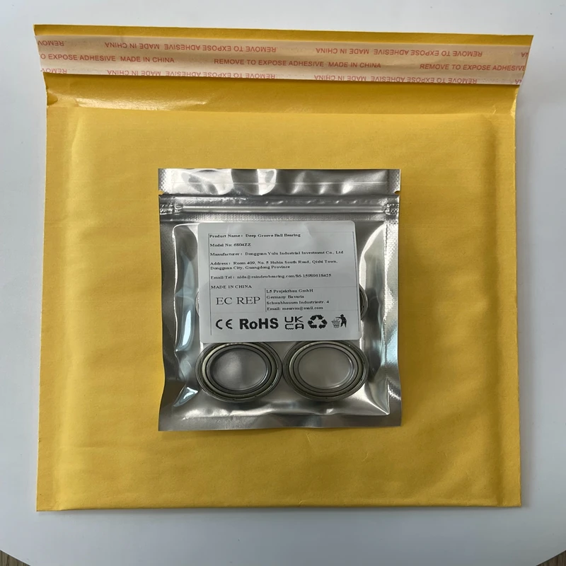 

2PCS 6804ZZ 20x32x7 mm Bearing ABEC-7 Ball Bearing 6804