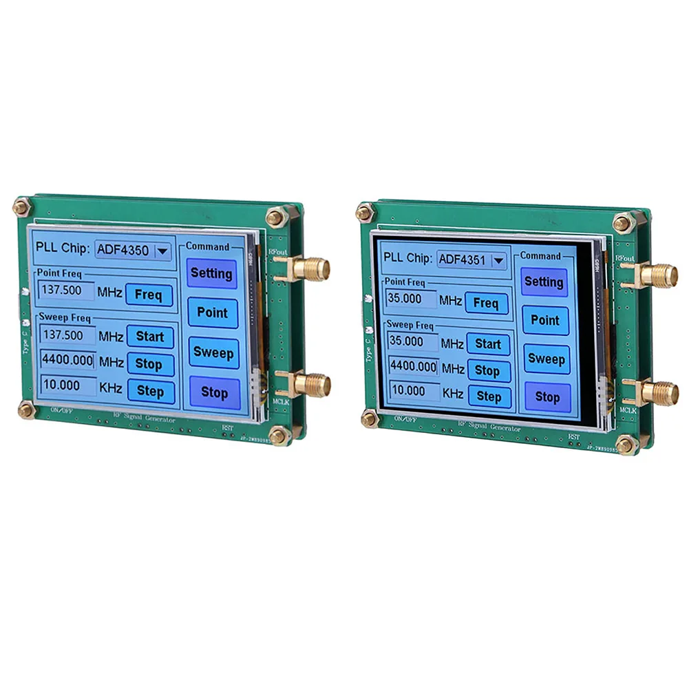 Imagem -06 - Generator Sweep Frequency Generator Touch Screen para Transporte sem Fio Lan Test Equipment Adf4350 Adf4351 rf