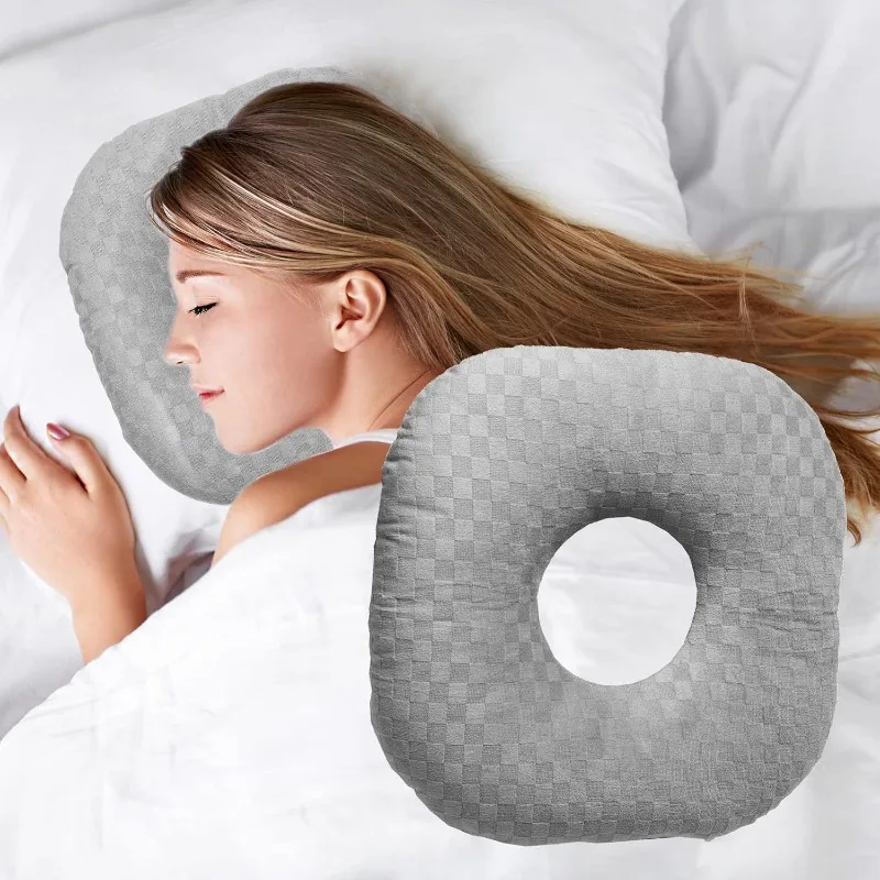Removable Washed Jacket Pierced Ears Slow Rebound Ears Ear Protection Pillow Side Sleep Throw Pillow Cute Pillow Pillows