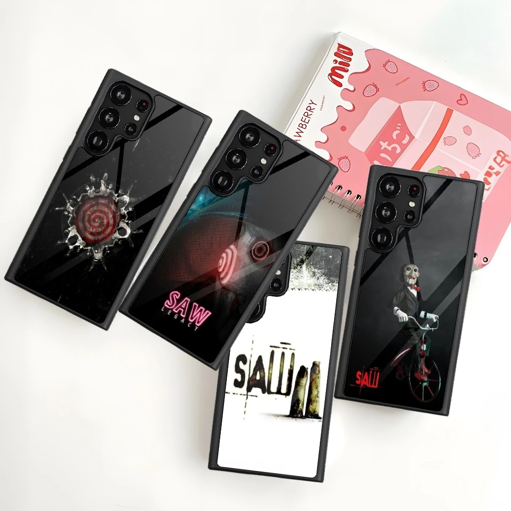 horror movie saw Phone Case For Samsung Galaxy S26 S25 S24 S23 S22 S21 S20 FE Edge Plus Ultra PC+TPU Cover