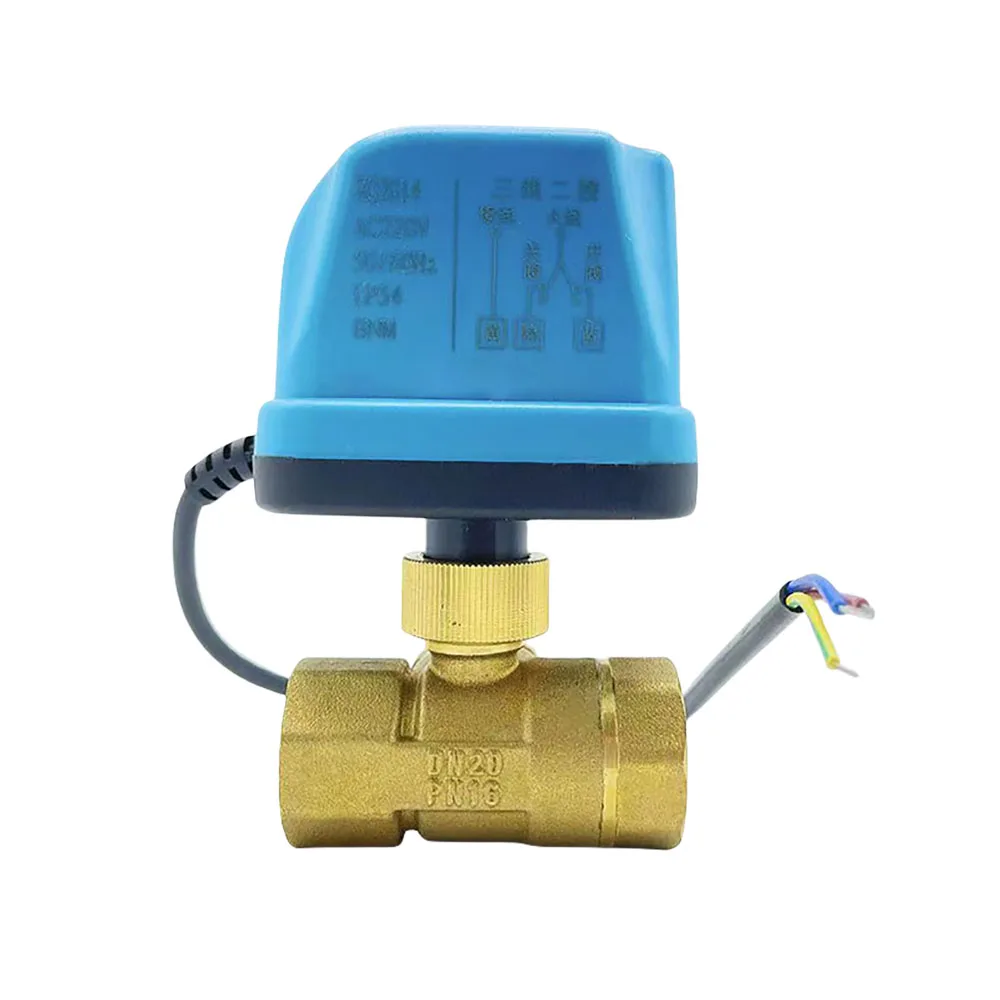 

2 way 3 wire Electric brass ball valve Motorized Ball Valver ball valve with electric actuator actuator DN15 DN20 DN25 DN32 DN40