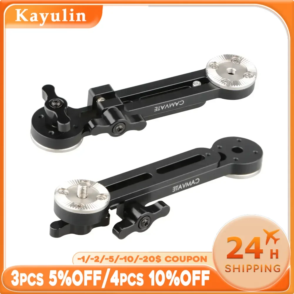 

Kayulin Adjustable Extension Arm With M6 ARRI Standard Rosette Mount (1 Pair) For Rosette Handles / Cages / Accessories