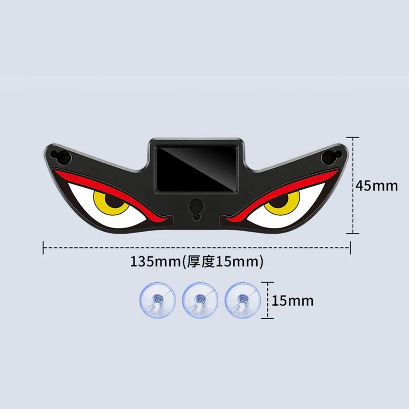 Led Eyes Shape Rear Tail Light  1pcs Funny Car Stickers Personalized Cycling Motorcycle Helmet Universal Stickers Accessories view 6