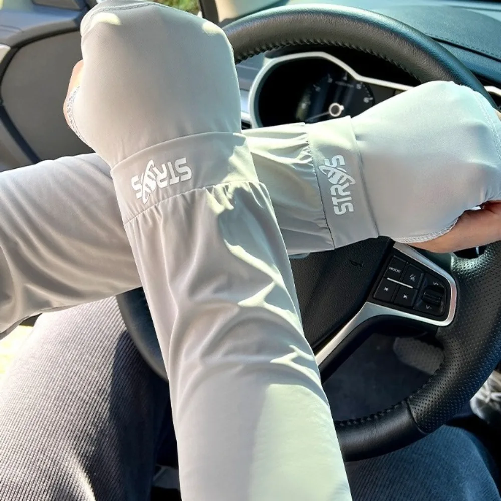 

Breathable Loose Ice Silk Sleeves UV Insulation Anti-UV Sunscreen Arm Sleeve Arm Covers Sun Protection Cycling Gloves Summer