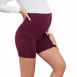 Maternity Short High Waist Sport Hip Leggings Short Yoga Pant Maternity Safety Pants Sports Cycling Short Pregnancy Clothes Pant