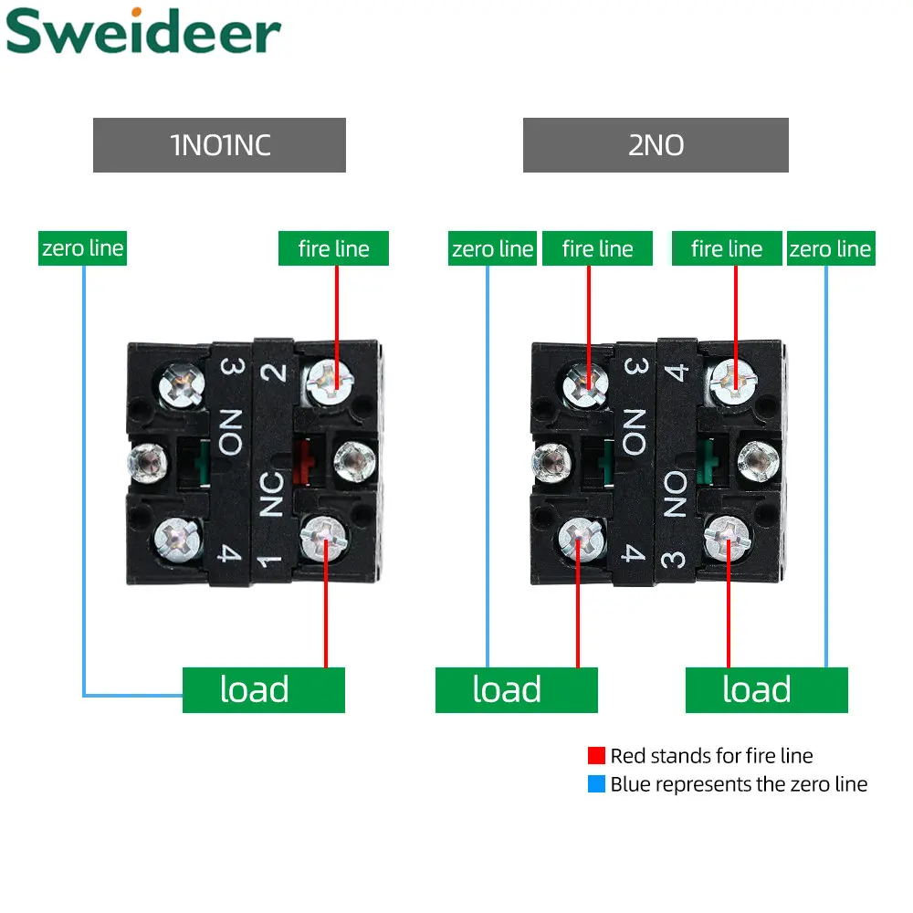 22mm Knob switch Self-locking/Latching Knob Switch 10A/600V 2Position 3Position Selector Button Switch with Black for panelboard