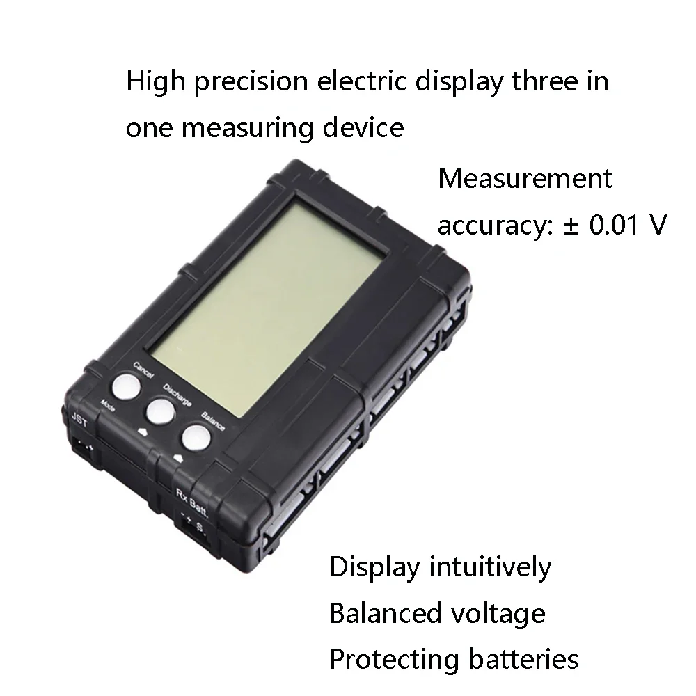 2-6S BMS Lipo Lifepo4 Battery Balancer Equalizer Discharger LED Digital Lithium Battery Cell Packs Voltage Volt Tester Voltmeter