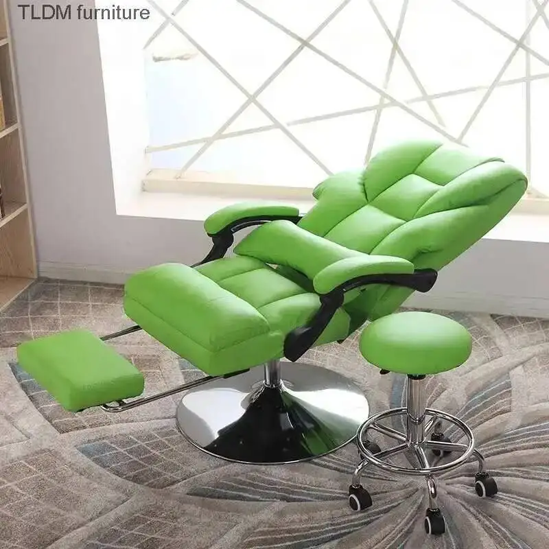 Cosmetology Computer Salon Beauty Office Ergonomic Recliner Barber Chairs Hair Barber Chaise Chairs Coiffeuse Furniture QF50BC