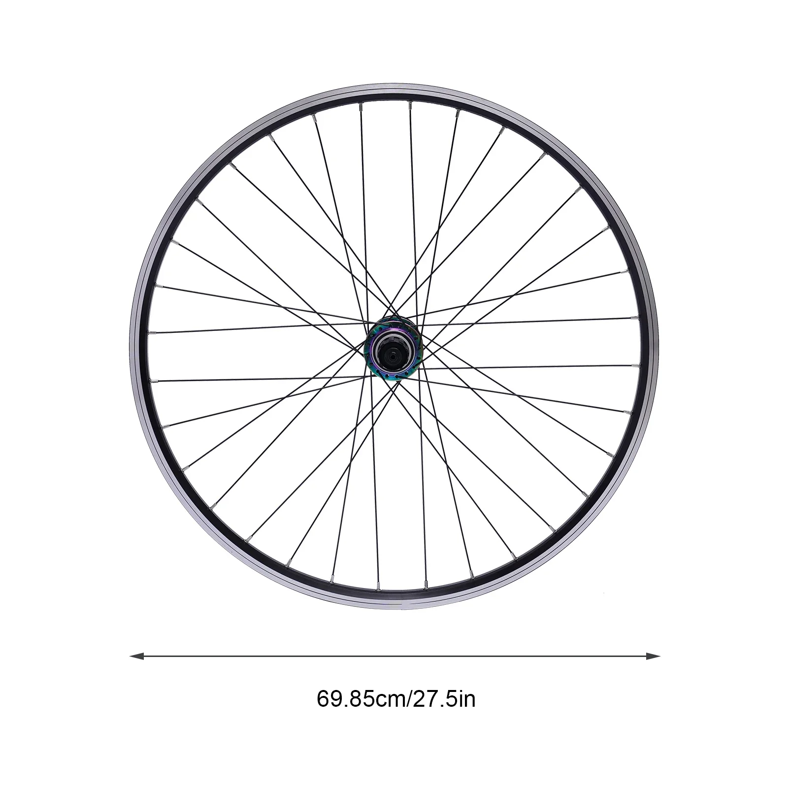 مجموعة عجلات الدراجة الجبلية 27.5 بوصة، فرامل قرصية بحافة من سبائك الألومنيوم عجلات MTB تناسب كاسيت 7-11 سرعات، عجلات أمامية وخلفية سريعة الإصدار