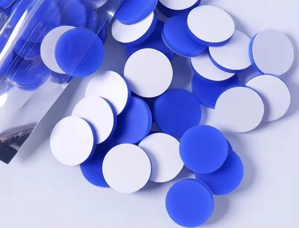 22*3mm Nature PTFE Silicone Septa Temperature Resistant -60℃ to 200℃