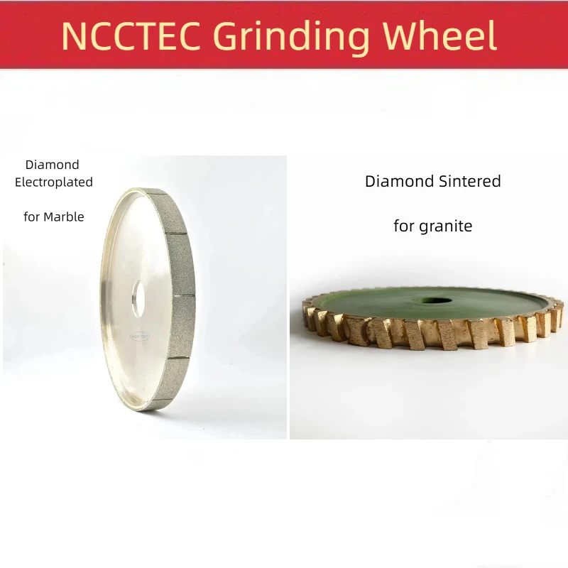 

12'' inches Flat Diamond calibrating milling wheel CNC Diamond Sintered Electroplated profile | 300mm Edge grinding disks disc
