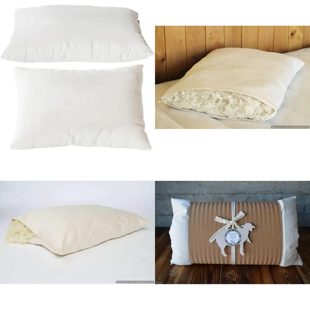

Queen Size Eco-Friendly Wool Pillow by Holy Lamb Organics
