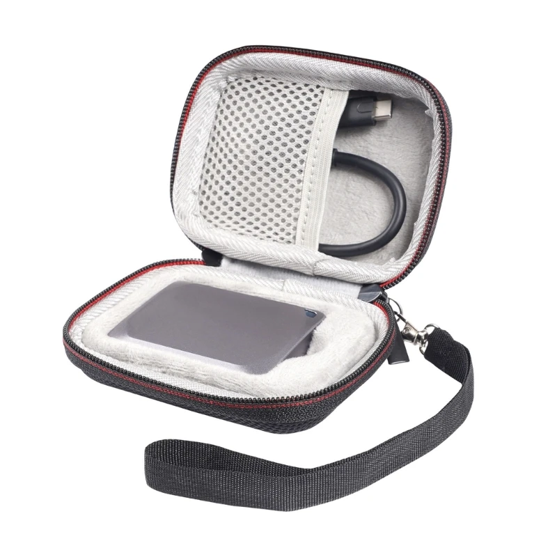 Travel Friendly Case Shockproof Storage Bag for Crucial X9 X10 SSD Convenient Storage Solution for Your Files Dropship