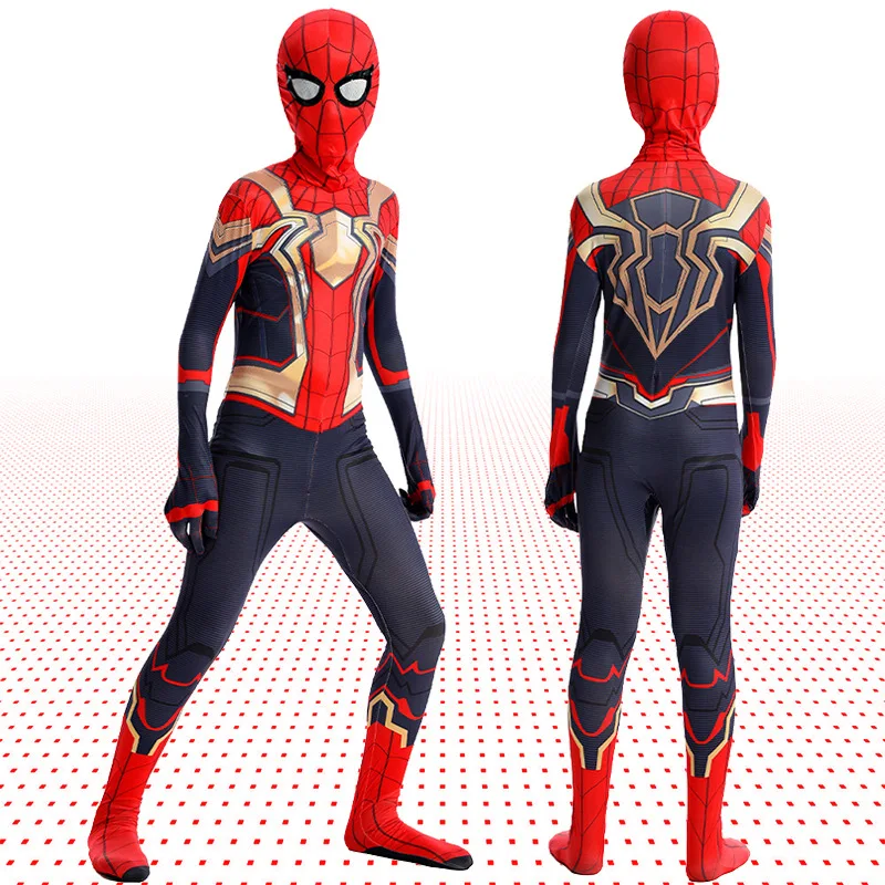 Spiderman Kostüm Spider Man Black Panther Iron Man Spider Gwen Cosplay Zentai Jumpsuit Bodysuit Halloween Kostüm Erwachsenes Kind