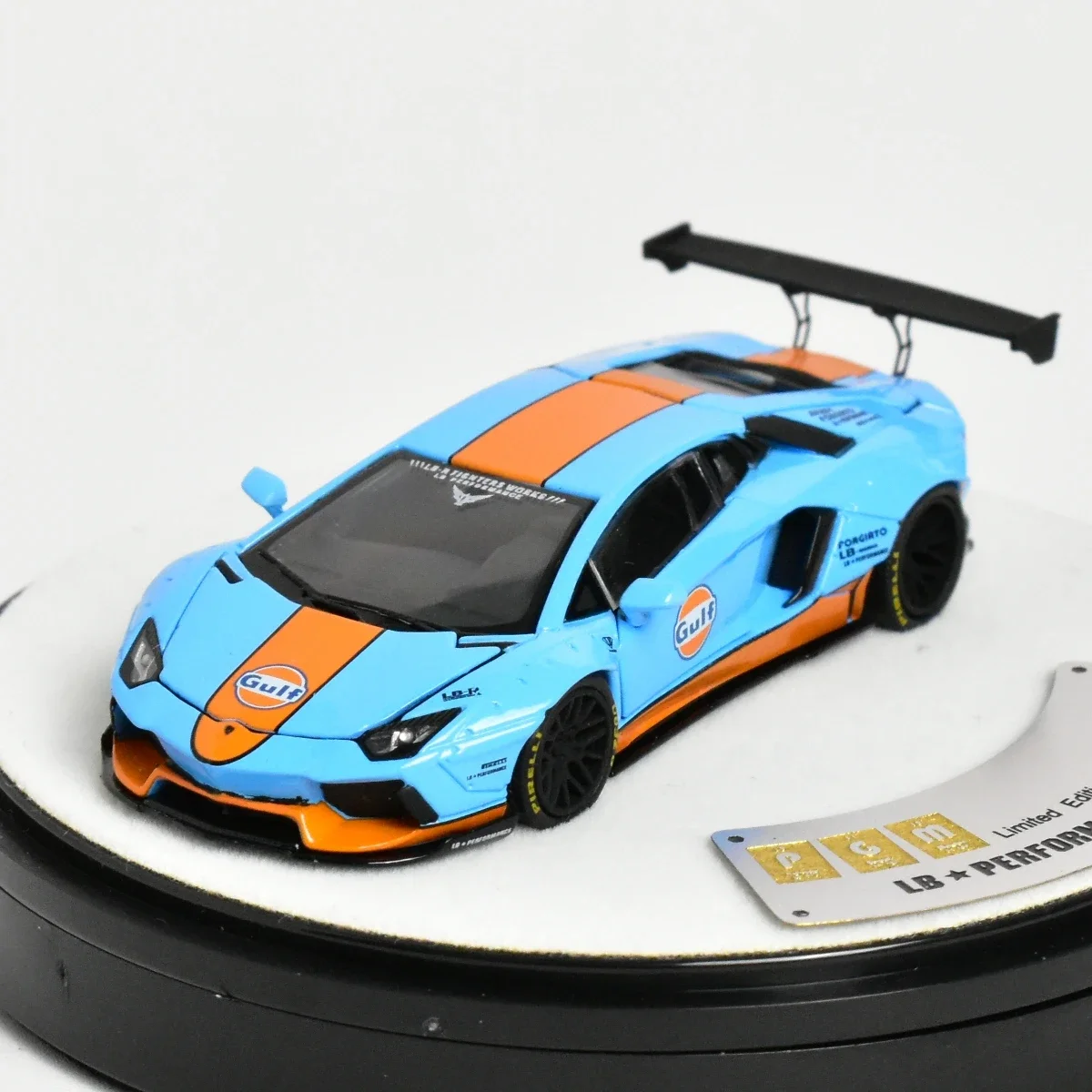 PGM 1:64 Lambor LP700-4 AVENTADOR Gulf Full Open Car Model