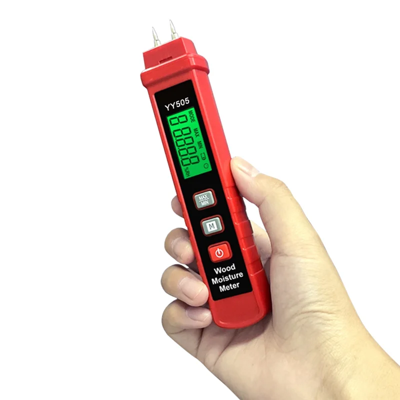 【Acquista così basso!】Rilevatore di umidità digitale portatile transfrontaliero per display in gesso con malta cementizia di pino e legno