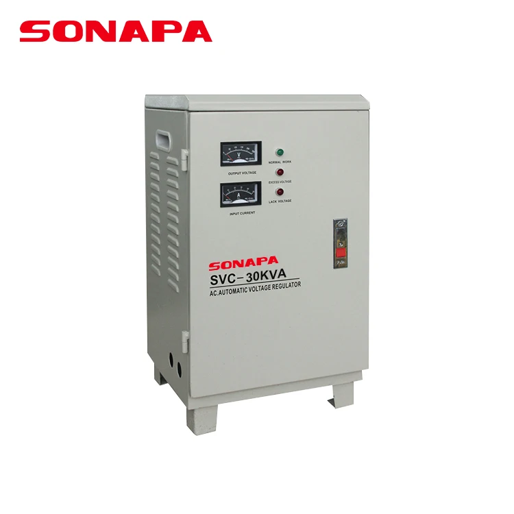 Svc-30 Kva Meter Display Servo Motor Ac Automatic Voltage Regulator Stabilizer