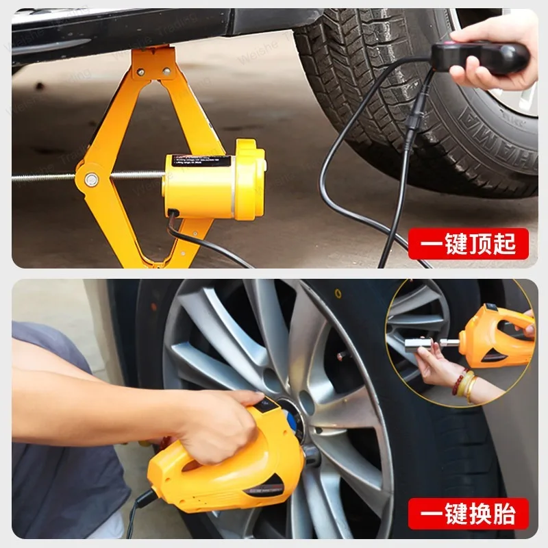 Electric car scissor jack Car tools Off-road vehicle Tire change SUV 2 tons 3 tons Qianjin top
