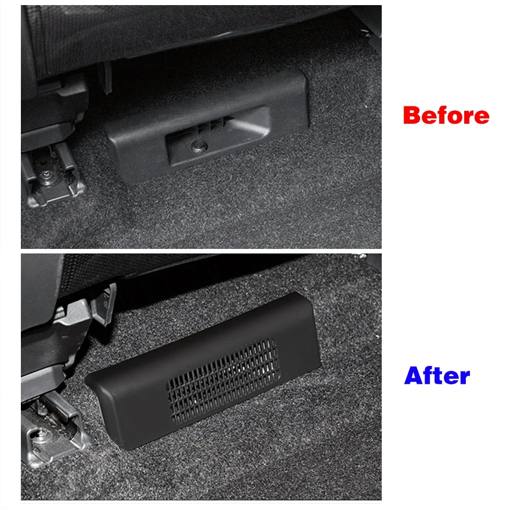 For Toyota Sienna 2021-2025 Under Seat Floor Air Conditioner AC Heater Outlet Duct Grille Vent Cover Trim Protection Cap