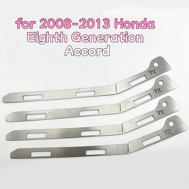 2Pcs Front Bumper Repair Metal Plate Buckle Broken Opening Rotten Buckle Repairer Bracket For 8th Generation Accord 2008-2013