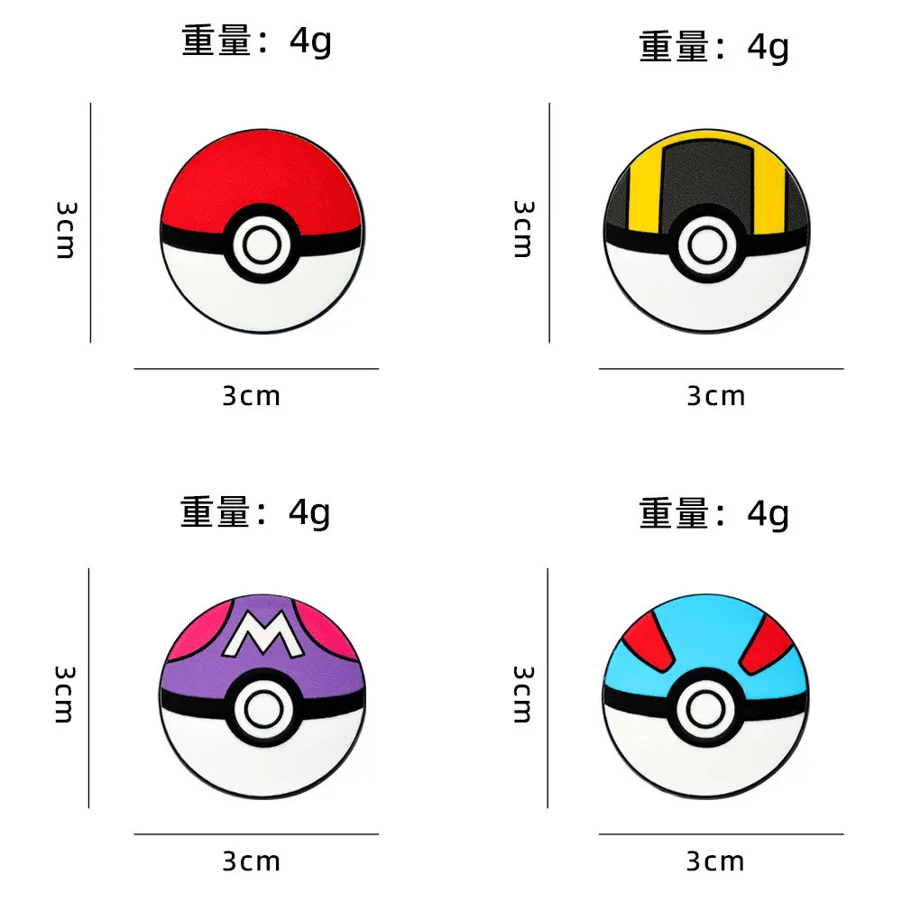 Pokemon Poke Ball Enamel Pins 4Pcs Set Master Ultra Great Ball Brooches Lapel Badges For Fans Gift view 4