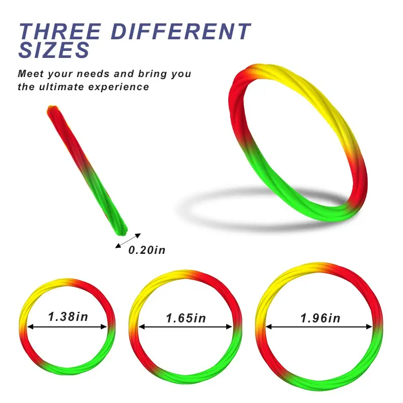 

Cock Rings with 3 Different Sizes - Premium Grade Soft Silicone Adjustable Penis Rings for Male Erection Enhancing Love Ring for