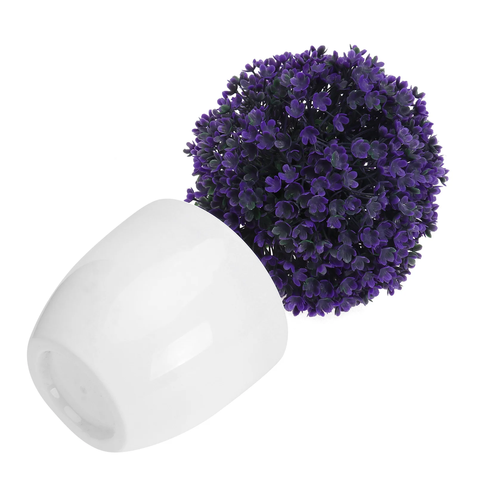 

Artificial Plants Ball Purple Simulated Plant Decorative Bonsai Plastic Flower Ball For Home Office Desk Window Indoor