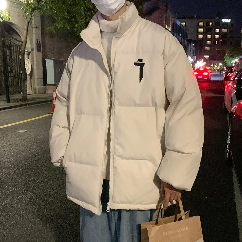 

Мужская зимняя куртка: легкая, утепленная пухом и хлопком, теплая, морозостойкая, свободного кроя, молодежная, повседневная, на молнии