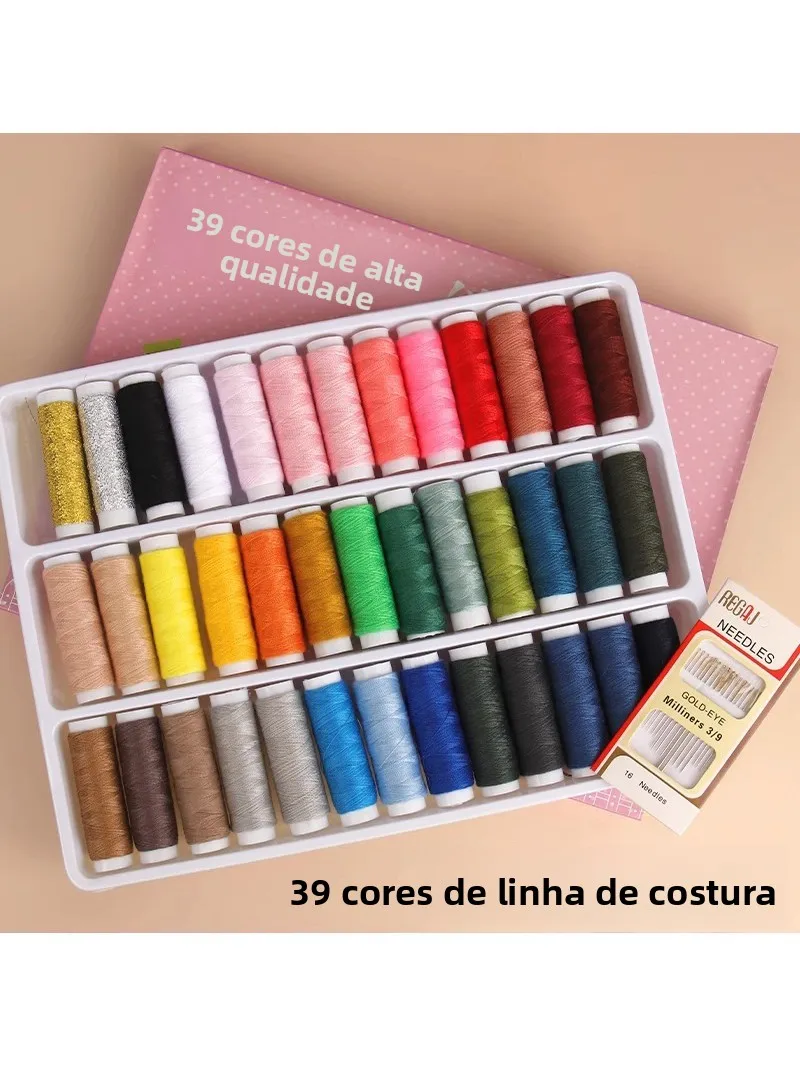 kit-de-costura-domestica-em-caixa-conjunto-de-linhas-com-39-cores-preto-e-branco-para-reparo-de-roupas-costura-manual-ag