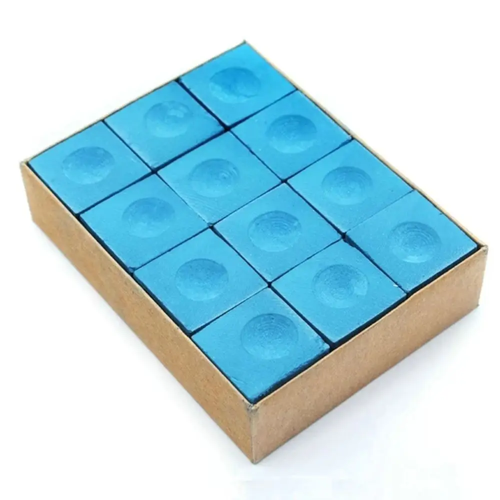 1Pc Stecca da biliardo Punta Stecca Gesso antiscivolo Blu/Verde Gessetti da biliardo Carbonatato di calcio Sport indoor Snooker Accessorio Stecca da biliardo